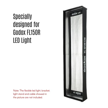 Godox FL-SF30120 Softbox Auta s Plástu Mriežky Mäkké Látkové Taška pre Godox FL150R Flexibilné LED Svetlo Roll-Flex Photo Light