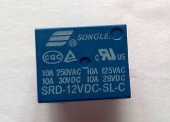 50pcs/veľa Originálnych Songle relé OPÔR-12v dc-SL-C 12V T73 5 pin 250V 10A