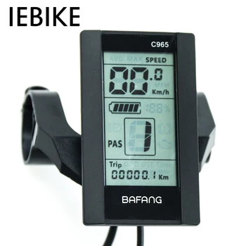 Bafang C965 LCD Displej Rýchlosť Indikátor Bicykli Elektrický Bicykel Konverzie Mid Motor Hub Motorových BBS01B BBS02B BBSHD Klince Súpravy