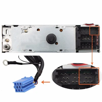 Autorádio Bluetooth Audio AUX Kábel, Adaptér ISO 20kolíkový Konektor Bezdrôtová Handsfree Micphone pre Volkswagen Blapunkt