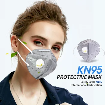 10-200pcs KN95 FFP2 Úst Maska 5 Vrstva Ochrany Proti Prachu Valved pleťové Masky Priedušná Respirátor Filter Ochranné Mascarilla
