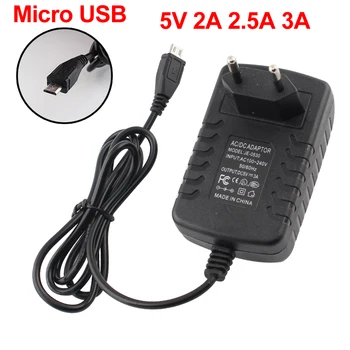 Micro USB napájací adaptér DC 5V napájanie 2A 2.5 3A bezplatné telefónne Hry konzoly pre Android plug