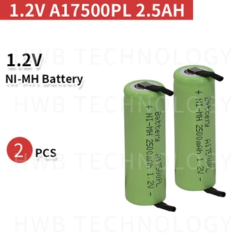 2 KS/veľa Ni-MH 1.2 V 2.5 Ah Braun Oral-B ProCare Triumf Kefka Nabíjateľná Batéria NÁS