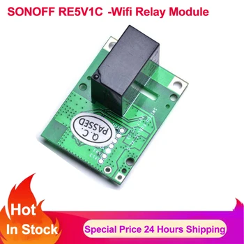 SONOFF RE5V1C 5V Wifi Smart Switch Inching/Selflock Relé Smart Home Diaľkové Ovládanie Modul Cez Ewelink APP Pracuje s Alexa