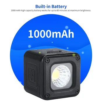 Ulanzi L1 Pro 10m pod vodou LED Video Svetlo Nepremokavé Stmievateľné LED Video Lampa pre Nikon Canon GOPRO SJCAM Akčné Kamery