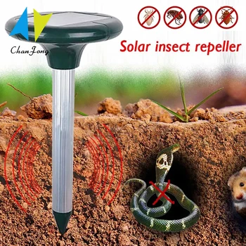 ChanFong Vonkajšie Ultrazvukové Solárny Živočíšnych Škodcov Myši Pest Repeller Anti Repeller Kontroly Mol Had Myši Záhrada Dvore
