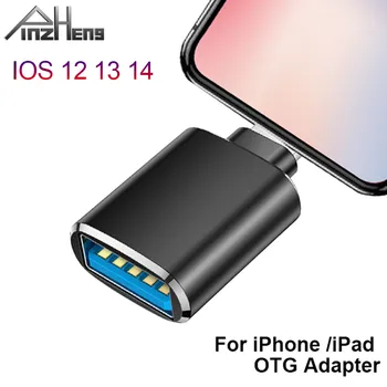 PINZHENG USB Lightning OTG Adaptér Pre iPhone 6 6 7 8 Plus X 11 Fotoaparát Údaje SD Kartu U Diskov Adaptér Converter Pre iPad IOS 13