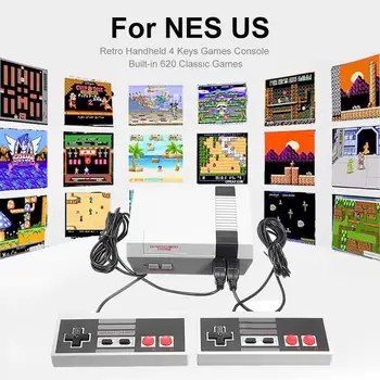 2020 Retro Ručné 4 Tlačidlá Hry Konzoly Vstavané 620 Klasické Hry pre NES NÁS Mini TV Prenosné hracie Konzoly Vysokej Kvality