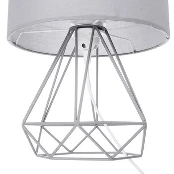 E27 Geometrické Stolové Lampy, Dekoračné Retro Bubon Odtieň Svetla Posteli Domov Osvetlenie pre Spálne, Obývacia Izba, Kancelária Lampy