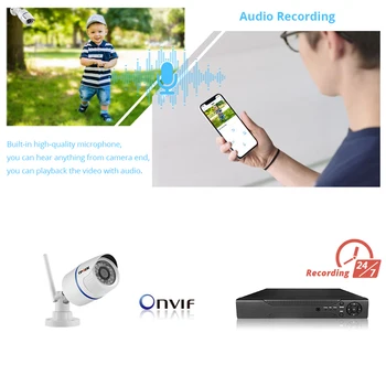 IP Kamera WiFi 3MP Vonkajšie Home Security sledovania Videa Wi-Fi Camara HD 1080P Onvif Bezdrôtovej siete Wi-Fi Audio Záznam CamHi Cam