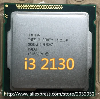 Pre Intel i3 2130 3M Cache, 3.4 GHz LGA 1155 TDP 65W ploche scatter kus procesor l3-2130 (pracovné Doprava Zadarmo)