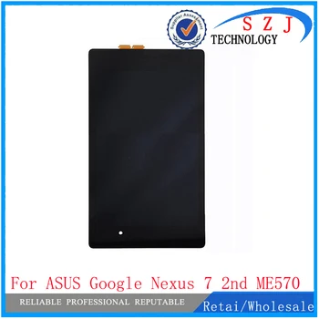 Nový 7 palcový Pre ASUS Google Nexus 7 2. ME570 ME571 gen 2013 LCD Displej Dotykový Displej Digitalizátorom. Čierne Montáž, Doprava Zdarma