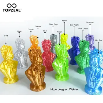 TOPZEAL Vysokej Kvality Levanduľová CHKO Hodváb, 3D Tlačiarne Vlákna 1.75 mm 1 KG Hodvábna Textúra Pocit, 3D Tlač Materiálov