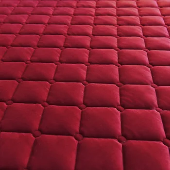 Posteľ plech Zimné crystal velvet prešívaný posteľ list teplo hrubé jeden kus non-slip Simmons matrac ochranný kryt prehoz cez posteľ