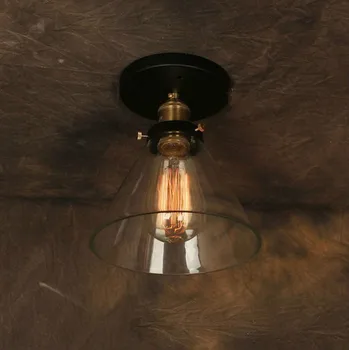 Vintage Stropné Svietidlá Priemyselné Edison Lampa Americký Štýl Číre Sklo E27 Železa RH Loft kaviareň Reštaurácia Kuchyňa Svetlá