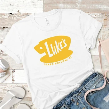 Luke ' s Stars Hollow Ženy Tshirts Gilmore Girls Televízne Relácie Ženy T-shirt Tumblr Streetwear Módy Topy Bavlna Tee Dropshipping