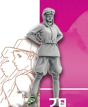 1/35 moderné dievča stojan s klobúk Živice obrázok Modelu súpravy Miniatúrne gk Unassembly Nevyfarbené