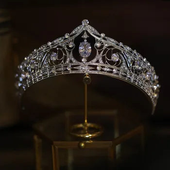 PEORCHID Crystal Svadobné Tiara Luxusné Dizajnér Dámske Koruny Drahokamu Zirkón Veľkoobchod Hlavu Kus Svadobné Vlasy Vína