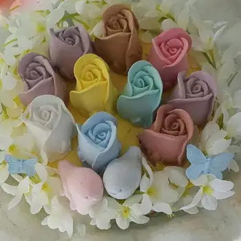 Cake Zdobenie Nástroje 3D Ruže Kvet Silikónové Formy Fondant Darček Zdobenie Čokoládou Cookie Mydlo Ílu Polyméru Formy na Pečenie