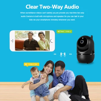 Ip kamera Pôvodné smart home 1080P HD video surveillance Camera Wireless Home Security Zariadenie, s Automatickým Sledovaním wifi kamera
