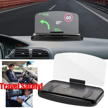 Univerzálny Auto rýchlosť HUD Head Up Display Projektor Telefón, Navigáciu, Smartphone Držiak GPS HUD Displej Telefónu Držiak GPS Projektor