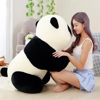 Roztomilá Panda Big Giant Panda Bear Plyšové Plyšáka Bábiky Hračky Vankúš Cartoon Kawaii Dievčatá Bábiky Vianočné Darčeky