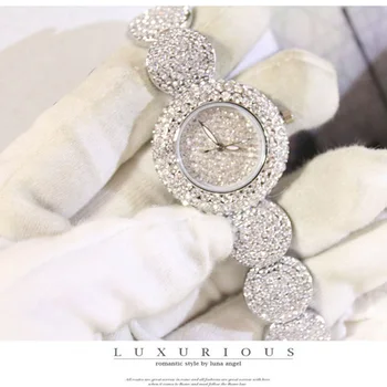 Ženy Hodinky Luxury Diamond Montre Slávny Elegantný Náramok Šaty, Hodinky Dámske Náramkové hodinky Relogios Femininos prúd ZDJ021