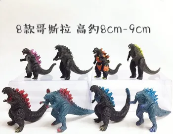 Godzilla Monster Modrá Chvost Dinosaura Fialová Chvost Osem Godzillas a Desať Godzillas Akcie Obrázok Zberateľskú Model