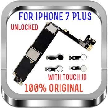 Odomknutý Doske BEZ Dotyk ID Odtlačkov prstov Pre Apple 7 Logic Dosky s Čipmi 32G 128G 256 GB Pre iPhone 7 Plus doska