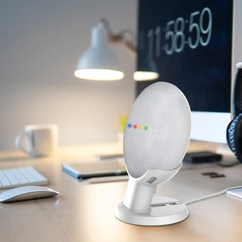 2019 Pre Google Domov Mini Stolový stojan stolný držiak Hlas Asistentov Kompaktný Držiak Prípade Zapojte Kuchyňa Spálňa Audio Mount