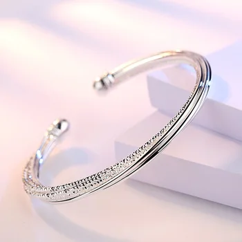 925 sterling silver nové módne dámy' bangles veľkoobchod ženy šperky darček k narodeninám drop shipping Anti alergie