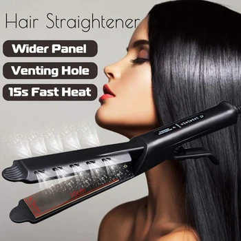 Professional Hair Straightener Štyri-výstroj Rýchlo Warm-up Keramické Turmalín Iónové Ploché Železo Narovnanie Vlasov Nástroj 2020