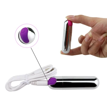 Dobrý Zdravé USB Nabíjateľné Mini Bullet Vibrátor 10 Rýchlosť Nepremokavé Stimulátor Klitorisu Análny Masér