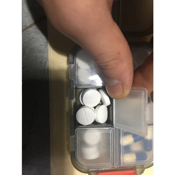 12 Mriežky Medicíny Pilulku Box Kvality Tabletky Dávkovač Organizátor Tablet Pillbox Prípade Kontajner Prenosné Drog Delič Drog Box