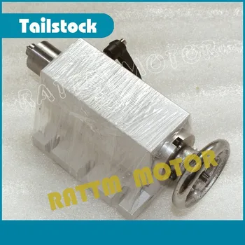 K11-80mm 3 čeľuste chuck 80mm 4. Osi & Tailstock CNC deliace hlavy/Os Otáčania držiak pre Mini CNC router/ drevospracujúci gravírovanie