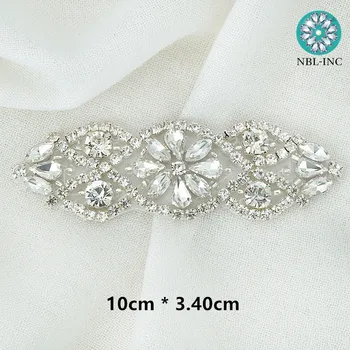 10PCS Silver rose gold drahokamu crystal nášivka patch žehlička na korálkové nášivka na šaty odev WDD0206