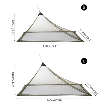 Ultralight Outdoor Camping Stan V Lete 1 Jednu Osobu Oka Stan V Lete Vnútorný Orgán Vnútorného Stanu Otvory Mosquito Net Prenosné