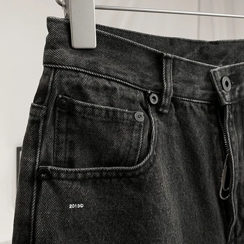 TVVOVVIN famale nika džínsy na jeseň 2020 nové trendy nepravidelné diery duté von rovné nohavice all-zápas džínsy ženy JJHQ