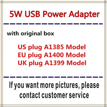 100ks pôvodnú kvalitu 5W US/EU/UK/AU Konektor USB Napájací Adaptér Univerzálny Sieťovej Nabíjačky A1385 Pre Telefón
