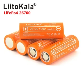 2020 LiitoKala Lii-40E Lifepo4 26700 3.2 v 4000mah nabíjateľná batéria lítium-bunky s vysokou kapacitou 10A pilas diy pack mod hračky