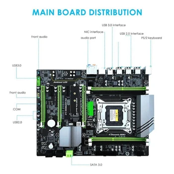 X79T LGA 2011 Doske X79T B75/Q67 DDR3 Pc Počítače Doska 4 Kanálový Herný Podpora M. 2 E5-2680V2 I7 Sata 3.0 Usb 3.0