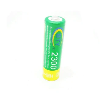 Ping 4X 14500 Nabíjateľné NI-MH AA 1.2 v Batérie 2300mAh kontakty batérie Bunky NiMH 14500 Vysokej Kvality Pre Baterku Nové 2016