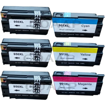 6PK Kompatibilné Atramentové Kazety pre HP 950 XL 950XL 951 951XL inkjetprinter Pro 8600 8100 8610 8620 tlačiareň N911g N911a plný atrament hp950