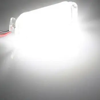 2 ks 6000K-Biele bezchybné Auto LED Číslo špz Lampa pre ford focus 5D Fiesta Mondeo MK4 C-Max MK2 S-Max Kuga MOL