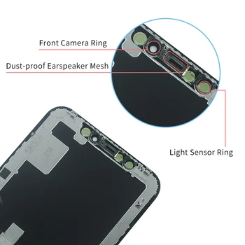 5 ks AAA+++Pantalla Incell Pre Iphone X OLED GX OEM Displeji LCD Dotyková Obrazovka S 3D Dotyk Digitalizátorom. Zhromaždenia Č Mŕtvy Pixel