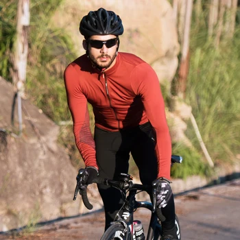 Santic Mužov Dlhý Rukáv Cyklistické Dresy Nosenie Pohodlné Slnko-ochranné Cestnej Bike MTB Top Jersey Jar Jeseň Dresy WM8C01100