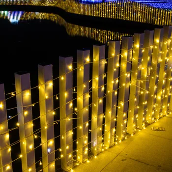 Najnižšia price10M LED Vianočné Girlandy Drôt LED Reťazec Čítanie Rozprávkových svetiel Pre Vnútorné Nový Rok, Vianoce, Wedd AC 220V/110V Vonkajšie Svetlo