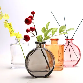 Candy Farby Mini Sklenené Vázy Európe Domov Deco Stola Váza Vysoká Kvalita Transparentné Obývacia Izba, Jedálenský Stôl Kvetinové Vázy