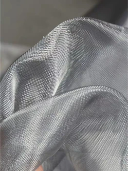 Pôvodné Nylon Mesh Tkanina Imitácia Kovové Tuhý Gázy DIY Modlelling Dizajn Interiéru Fáze Oblečenie Šaty Textílie Dizajn