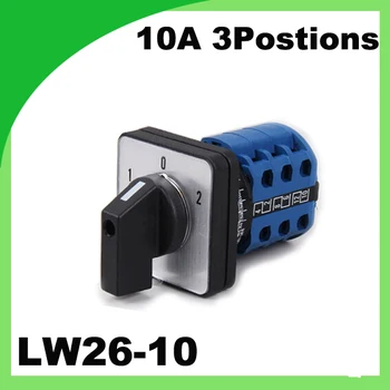 10A 3Postions LW26-10 Eura Kontroly Rotačné Cam Kombinácia Spínač